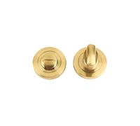 Turn and Release with Escutcheon (50mm Dia.) Satin Brass