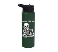 Turn Based Board Game Chess is It Still Your Turn Skeleton Stainless Steel Insulated Water Bottle