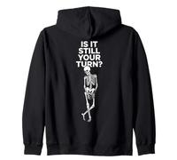 Turn Based Board Game is It Still Your Turn Skeleton Chess Zip Hoodie