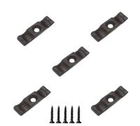 Turn Button Thumb Catch Latch 50mm Antique Black Cupboard Cabinet Wardrobe Thumb Turn Catch Latches for Gates, Sheds, Doors, Hutches and Cages with Fixing Screw Pack of 5