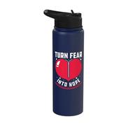 Turn Fear Into Hope - Open Heart Surgery Stainless Steel Insulated Water Bottle