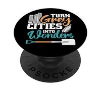 Turn Grey Cities Into Wonders Urban Farming PopSockets Adhesive PopGrip