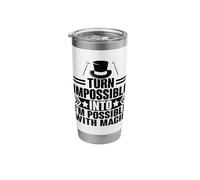 Turn 'Impossible' Into 'I'm Possible' with Magic Magician Stainless Steel Insulated Tumbler