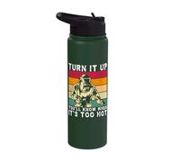 Turn It Up When It´s to Hot Distressed Sunset Welder Stainless Steel Insulated Water Bottle