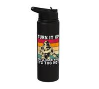 Turn It Up When It´s to Hot Distressed Sunset Welder Stainless Steel Insulated Water Bottle