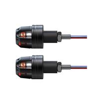 Turn Light Indicator 2 Pieces 12V Aluminum Alloy Rubber Motorcycle Switch Light Handle Grip Bar Side Indicator Corner Lighting