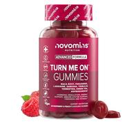 Turn Me On Gummies | Maca Root, Damiana, Ashwagandha | Novomins | Gluten-Free & Vegan Multivitamin for Women & Men | with Fenugreek, Zinc, Vitamin B6 | 60 Gummies