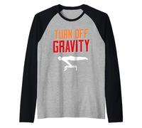 Turn Off Gravity Fitness Workout Bodyweight Calisthenics Raglan Baseball Tee