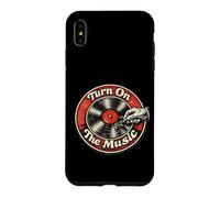 "Turn on the music" Retro Vintage Vinyl Record Collector Fun Case for iPhone XS Max