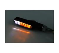 HIGHSIDER smart Shorty Fin LED Indicator/Position Light Black/Smoke 2in1, E-Approved (Pair), black