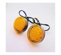 Turn Signal Indicator 1 Pair Amber Turn Signal Indicator Light Universal ATV Scooter Lamp For H&arley For D&avidson For TRIUM&PH For Chopper For Bobber(Yellow Lens)