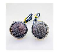 Turn Signal Indicator 1 Pair Amber Turn Signal Indicator Light Universal ATV Scooter Lamp For H&arley For D&avidson For TRIUM&PH For Chopper For Bobber(Smoke Lens)