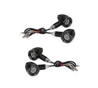 Turn Signal Indicator 2PCS/4PCS Motorcycle Turn Signal Indicators Stop Light Black Rear Turn Lights For Motorbike Scooter
