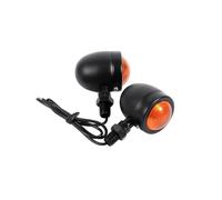 Turn Signal Indicator 2PCS Bullet Metal Motorcycle Turn Signals Indicator Light Retro Motorbike Blinker Lamp Metal Shell