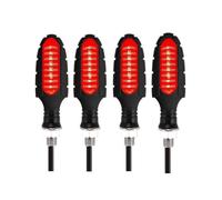 Turn Signal Indicator Motorcycle Turn Signals Smoke Lens Turn Signal Light 5LED Amber Blinker Indicator Lamp Universal M8 Bolt