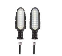 Turn Signal Indicator Motorcycle Turn Signals Smoke Lens Turn Signal Light 5LED Amber Blinker Indicator Lamp Universal M8 Bolt