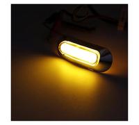 Turn Signal Lamp 10pcs 12V 24V LED Side Marker Light Waterproof Led Lamp Trailer Red White Yellow Truck Clearance Mirror Indicator Light(Yellow)