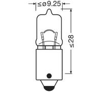 Turn signal lamp bulb BAX9s 64132ULT-2BL OSRAM for VW BMW VESPA BENELLI
