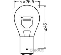 Turn signal lamp bulb BAY15d 7528ULT-02B OSRAM for FORD AUDI CHRYSLER TOYOTA