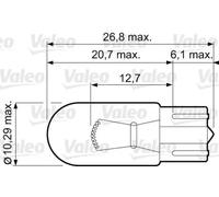 Turn signal lamp bulb W2.1x9.5d 032213 VALEO for RENAULT SUZUKI BMW FORD FIAT VW
