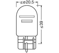 Turn signal lamp bulb W3x16q 7515-2BL OSRAM for CHEVROLET CAMARO