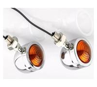Turn Signal Lamp Universal Motorcycle Turn Signal Lights Direction Indicators Turn Signals For BMW Bright Amber Blinker Rear Lights Lamp(4PCS Silver)