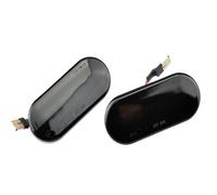 Turn Signal Light 2pc For VW For Bora For Golf 3/4 For Passat 3B Polo 6N Sharan For Vento T5 SEAT Ibiza Dynamic Led Turn Signals Side Marker Light Lamp Side Mirror Indicator(Dynamic Smoked Black)