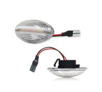 Turn Signal Light 2Pcs For BMW For MINI For Cooper R50 R52 R53 2002 2003 2004 2005-2008 T10 Flowing Water Repeater Indicator Dynamic LED Side Marker Side Mirror Indicator(Clear Lens)