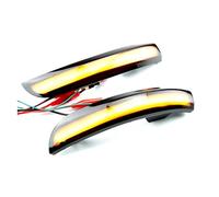 Turn Signal Light 2pcs For Kuga For Ecosport 2013 2014 2015 2016 2017 2018 Dynamic Blinker Led Smoked Flowing Rear View Mirror Lights Indicator Side Mirror Indicator(Dynamic Yellow)