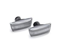 Turn Signal Light Assembly For Cadillac BLS 2005 2006 2007 2008 2009 12V Clear Lens Dynamic LED Side Marker Lamp Assembly Blinker Turn Signal Light(Clear Lens)