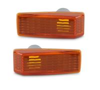 Turn Signal Light Lamp 2 Pcs For Mercedes For Benz W201 W140 W124 R129 W202 Car Turn Signal Lamp Side Marker Indicator Light Covers 1248202321 LED Side Indicator(AmberCover)