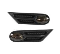 Turn Signal Light LED Side Fender Marker Indicator Light For BMW For MINI For COOPER S R56 R57 R58 R59 2007 2008 2009 2010 2011 2012 2013 Replace Mirror Indicator(Black and Smoke)