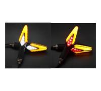Turn Signal Light Motorcycle Turn Signal 12V Flashing Light For H&onda XADV For CB400 For CB500X For CBR500R Brake Light Indicator Taillight(Red and white)