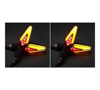 Turn Signal Light Motorcycle Turn Signal 12V Flashing Light For H&onda XADV For CB400 For CB500X For CBR500R Brake Light Indicator Taillight(4pcs Red)