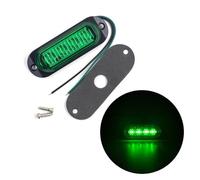 Turn Signal Light Universal 12V-24V 4 LED Side Marker Lights Clearance Lamps Indicator Lamp Signal Light Truck Trailer Van Pickup Boat Turn Signal Lamp(Green)