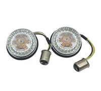 Turn Signal Lights 1Pair Motorcycle Turn Signal Light Kit For Harley Road Glide Touring Sportster With 1156 1157 Base Turning Indicators Lamp Indicator Light(White and Yellow 1157,X-1)