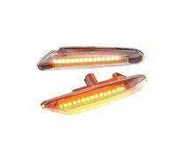 Turn Signal Lights 2pcs Led Dynamic Side Marker Turn Signal Light Sequential Blinker Light For BMW For E90 E91 E92 E93 E60 E87 E82 E46 Dynamic Turn Signal(Dynamic Crystal B)