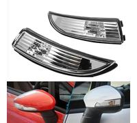Turn Signal Lights Lens for Wing Mirror, for Ford Fiesta 2009-2015 Turn Signal Indicator, 8A61-17683 / 8A61-17682 Rearview Mirror Accessories,Left