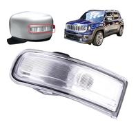 Turn Signal Lights Lens for Wing Mirror, for Jeep Renegade Turn Signal Indicator, 68348178AA 71779557 Rearview Mirror Accessories,Right