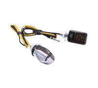Turn Signal Motorcycle 2pcs Left And Right Tiny Micro Motorcycle Amber Indicators Blinkers Turn Signal Light(C)
