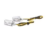 Turn Signal Motorcycle 2pcs Left And Right Tiny Micro Motorcycle Amber Indicators Blinkers Turn Signal Light(B)
