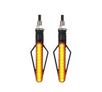 Turn Signal Motorcycle Universal Left Right Motorcycle Turn Signal Light Motorbike Indicator Lamp License Plate DRL Moto Flasher Tail Brake Bulbs(A)