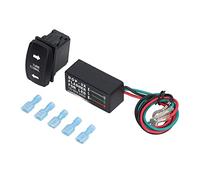 Turn Signal Rocker Switch LED Anti Shock 240W Motorcycle Flasher Relay DC12V, Plug and Play Blinker Relay for Halogen or LED Lights on Motorcycles and Cars
