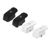 Turn Signal Switch Extension Cover for Softail FLST for BREAKOUT FXDXL, ABS Button Expansion Cap with Black Finish for Motorcycle Customization(white)