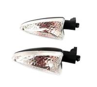 Turn Signals Light Motorcycle Turn Signal Indicator Light Blinker For Aprilia RS4 125 2010-2014 NA850GT 2009-2014 N850 MANA 2007-2010 Flasher Turning Indicators(Clear,105mm)