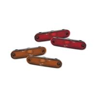 Turn Singal Light Smoked Lens Front/Rear Bumper Side Marker Light Cover Housings For Mazda For Miata/For MX-5 1990-2005 No Bulb/Socket Mirror Indicator Light(Amber And Red)