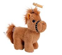 Turn Tail Cute Horse Plush Toy Kawaii Lifelike Animal Soft Horse Stuffed Doll Decor Friend Kid Birthday Gift