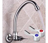 Turn Tap Valve Cartridge with Metal Lever for 1/2 Inch G1/2 Thread 42mm Length with Brass Construction and Ceramic Disc for Standard Chrome Faucets (hot water sign)