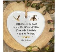 Turn the lights on Heart Quote Ceramic Heart Shape Plaque Gift Sign cr9 designed and manufactured by the sticker studio ltd