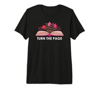 Turn the Page Book Theme Bookish Items Books Lovers Reading Premium T-Shirt